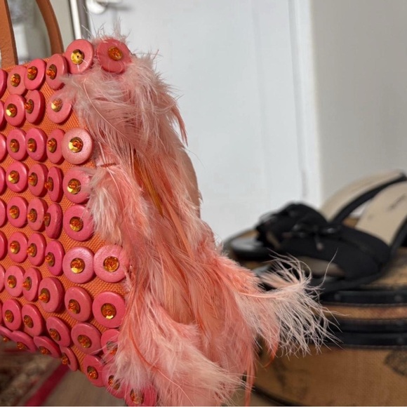 Stylish Pink Sequin Women's Bag - Picture 3 of 5